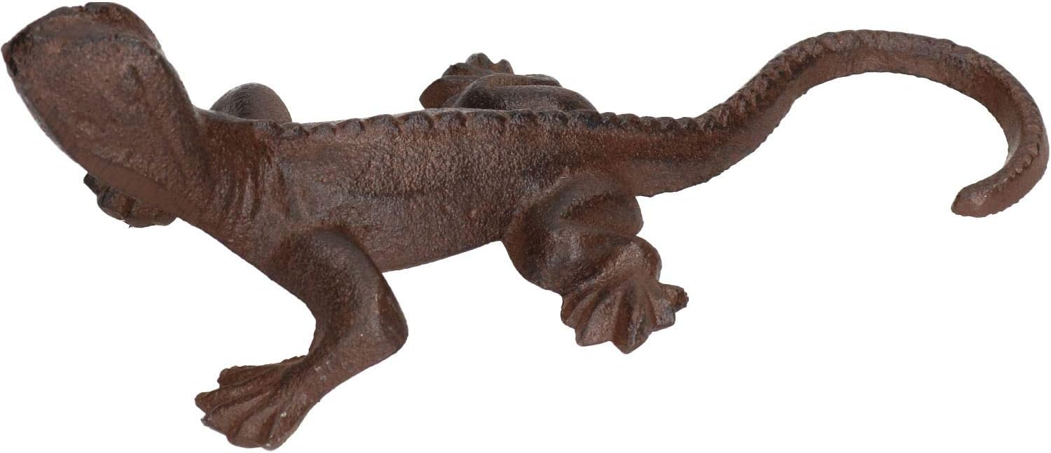 AB Tools Gecko Lizard Garden Sculpture Ornament Statue Metal Decoration Animal Lawn