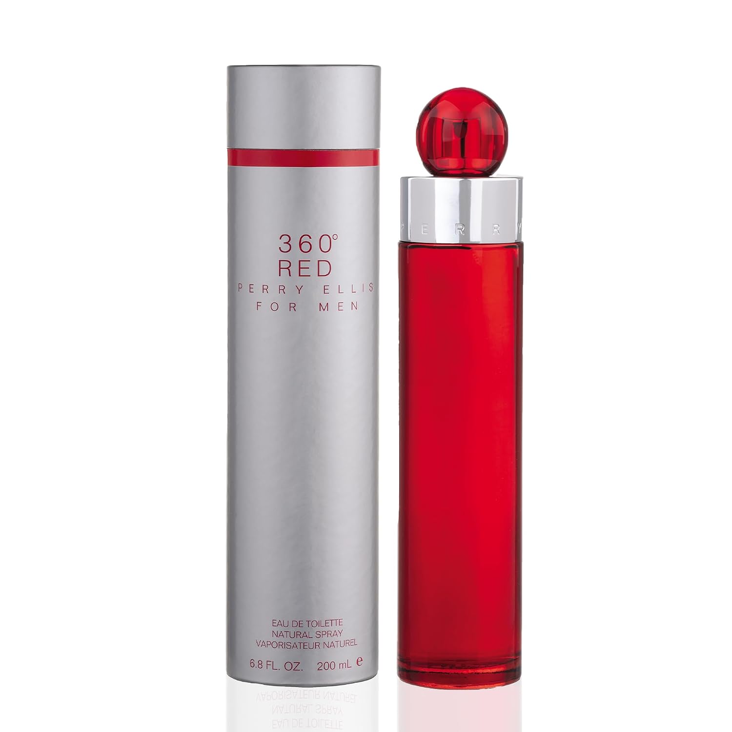 Perry Ellis 360° Red Eau De Toilette Spray for Men - Mens Cologne, Long Lasting Perfume, EDT, Fragrance with Notes of Clove