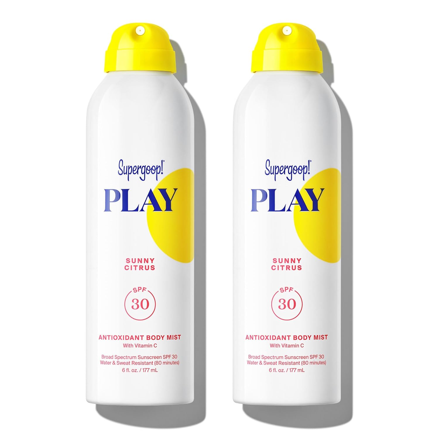 Supergoop! PLAY SPF 30 Antioxidant Body Mist w/Vitamin C -Broad Spectrum Sunscreen Spray - Great for Active Days