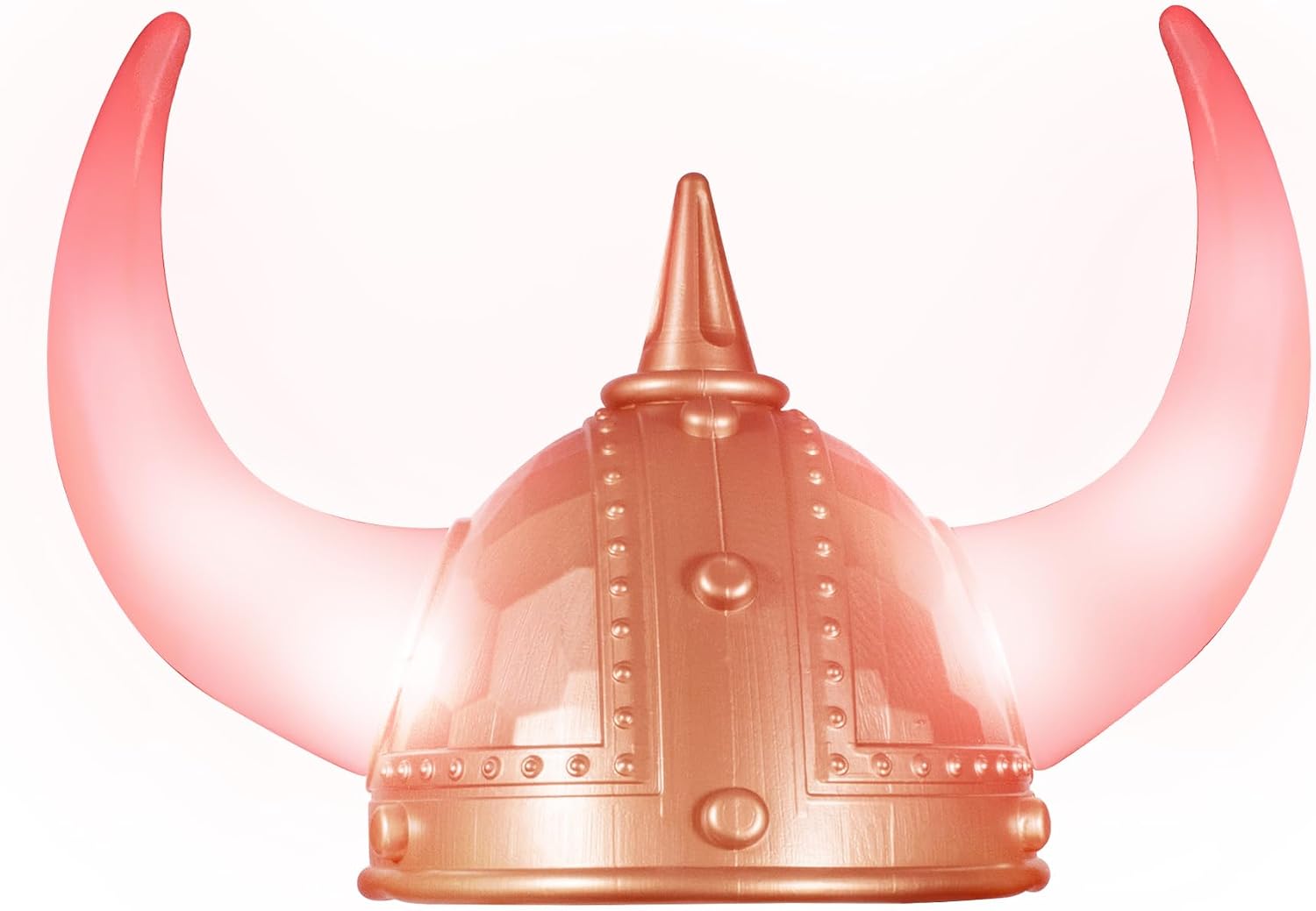 Windy City Novelties Gold Viking Costume Helmet with LED Light Up Horns for Adults