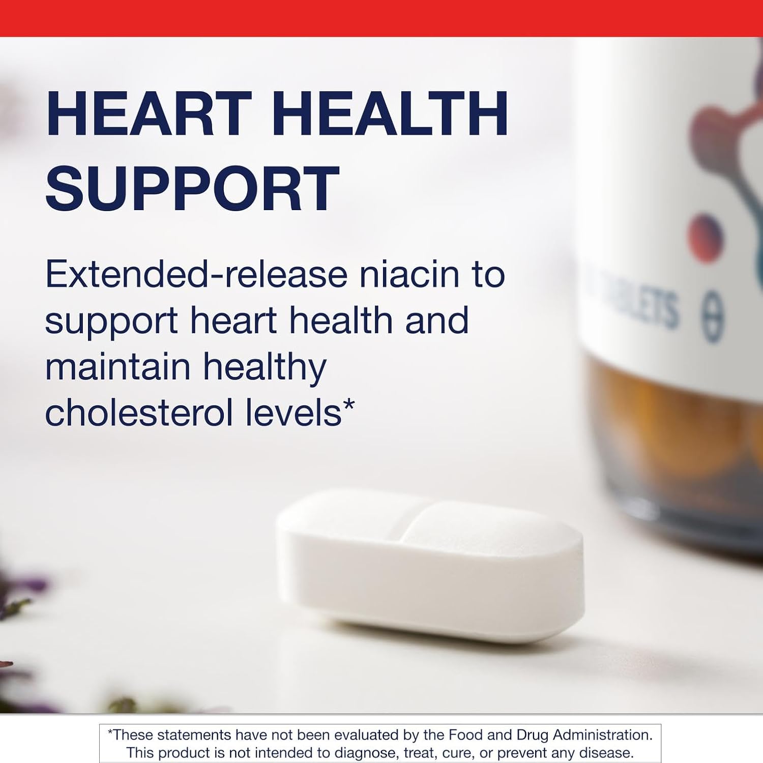 Metagenics Niatain Niacin B3-500 mg Nicotinic Acid with Sustained Release for Reduced Flushing - Supports Cholesterol, Energy