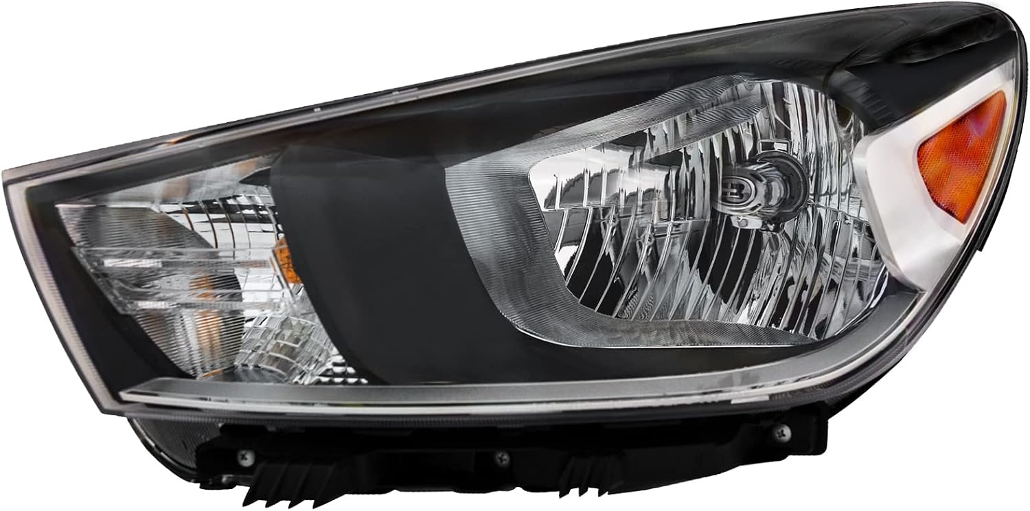 Headlight CAPA Certified Left Driver Compatible with 2018-2023 KIA Rio 5 Sedan and Hatchback