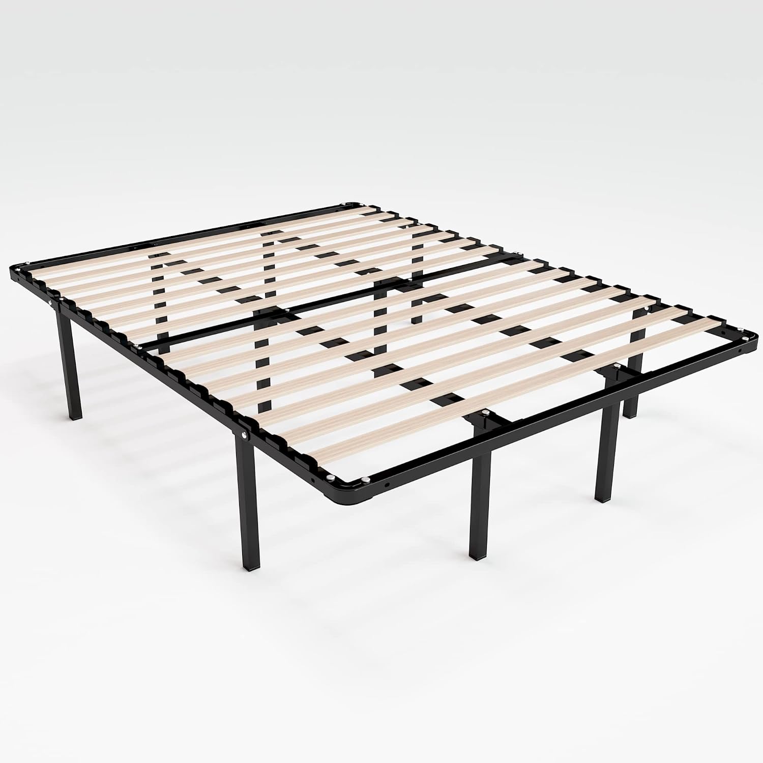 ZINUS SmartBase Compack Mattress Foundation, 14 Inch Metal Bed Frame, No Box Spring Needed, Sturdy Steel Slat Support, Full