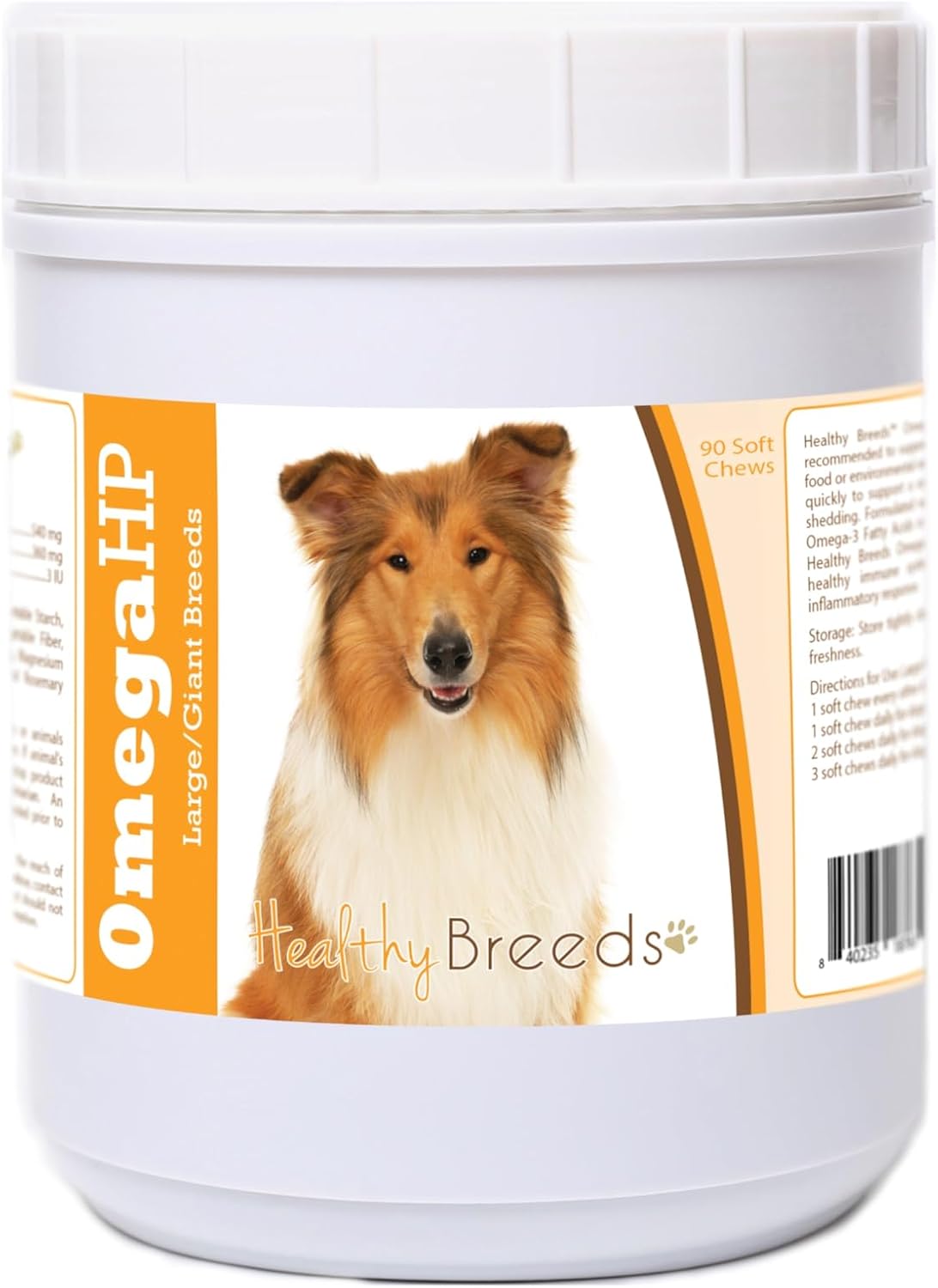 Healthy Breeds Siberian Husky Omega HP Fatty Acid Skin and Coat Support Soft Chews 60 Count