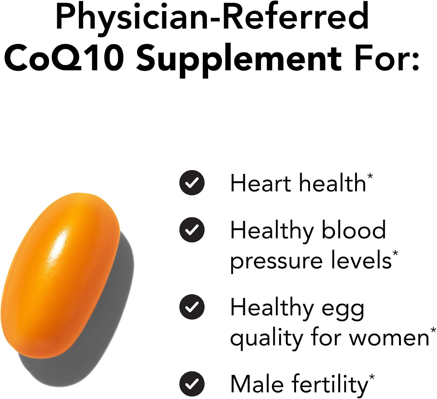 Theralogix NeoQ10 Coenzyme Q10 Supplement - Heart Health & Fertility Support - CoQ10 Fertility Supplement for Men & Women* - NSF Certified - 90