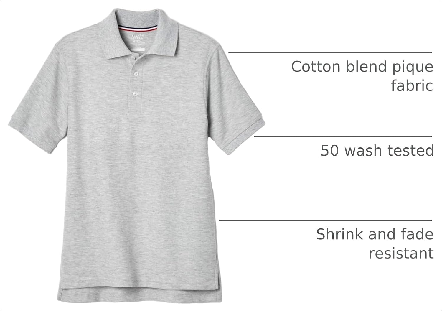 French Toast Kids' Pique Polo (Standard & Husky)