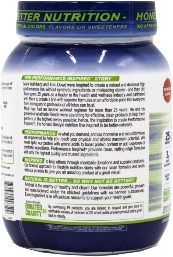 PERFORMANCE INSPIRED Isolate Whey Protein Powder – Vanilla – 25G – 2lb | All Natural - Fast Absorbing - Added L-Glutamine - Contains BCAAs