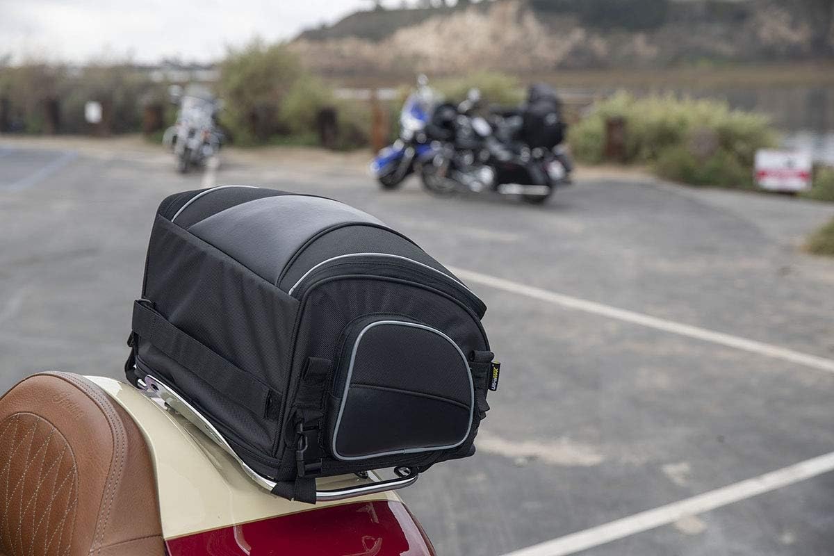 Nelson-Rigg Route 1 Weekender Backrest/Sissy Bar Rack Bag; Fits Harley Davidson, Indian, Yamaha & Suzuki Motorcycles