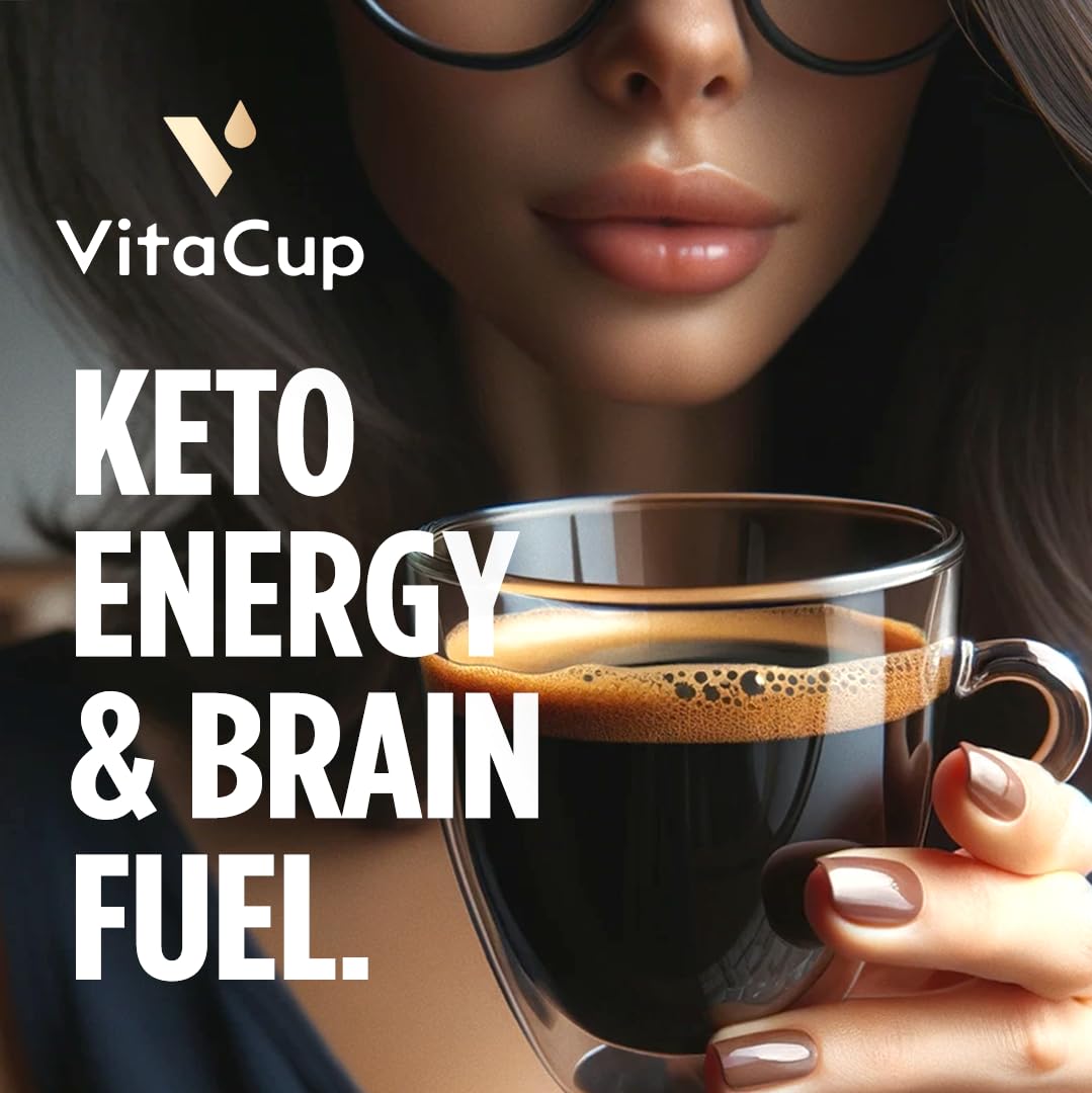 VitaCup Genius Keto Ground Coffee with MCT Oil, 11oz