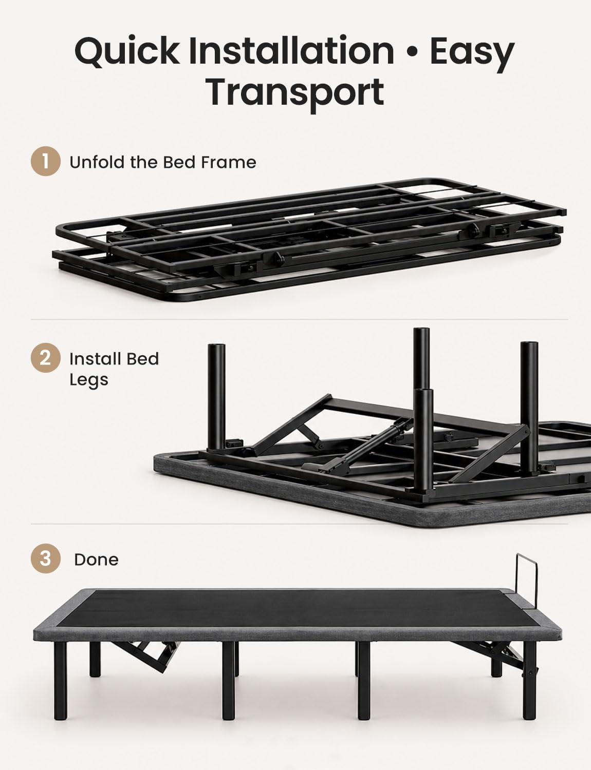 Mixcous King Adjustable Bed Frame with Zero Gravity Heavy Duty 750 lbs | Zero Gravity Anti-Snore Mode, Head & Foot Incline, Wireless Remote Control, Easy Assembly, Heavy Duty Frame