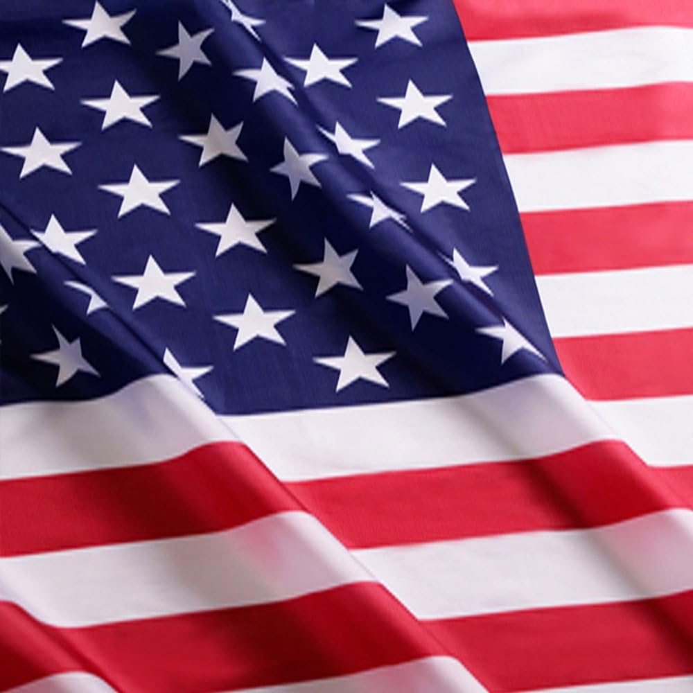 ANLEY Fly Breeze American National Flag 4x6 Foot Polyester - Vivid Color and Fade proof - Canvas Header and Brass Grommets - Banner Flags 4 X 6 Ft