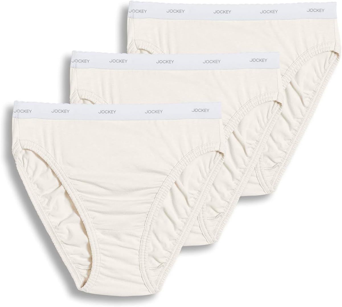 Jockey Women's Underwear 100% Cotton Classic French Cut - 3 Pack