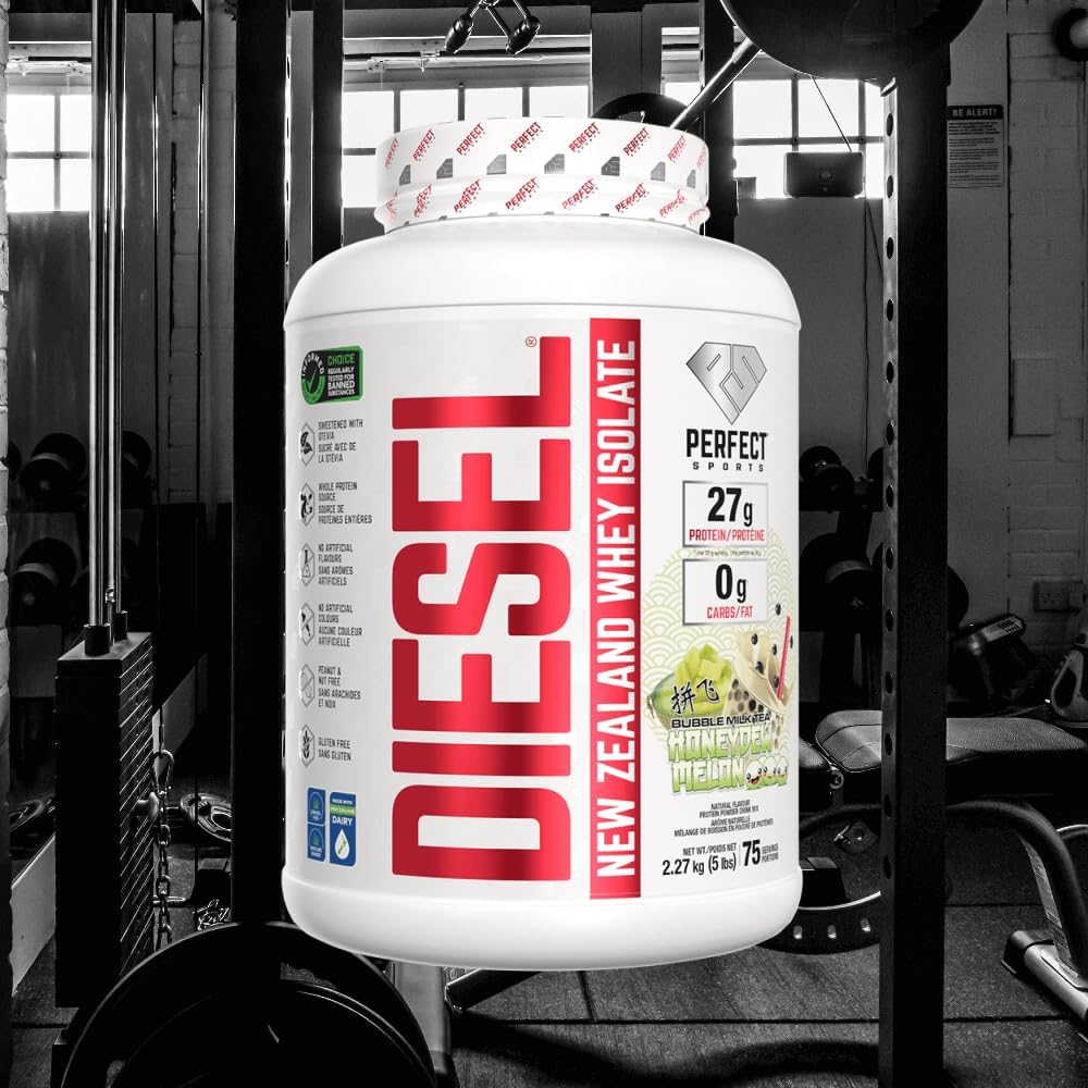 PERFECT SPORTS Diesel Whey Protein Isolate, Milk Chocolate, 2 lb