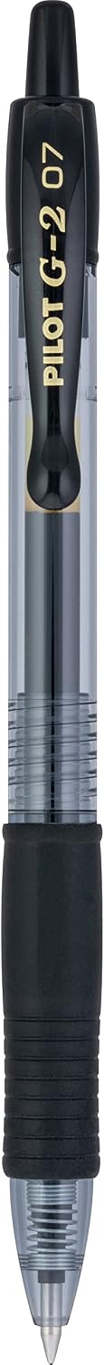 PILOT G2 Pens, 0.7mm, Black Ink, 12-Pack