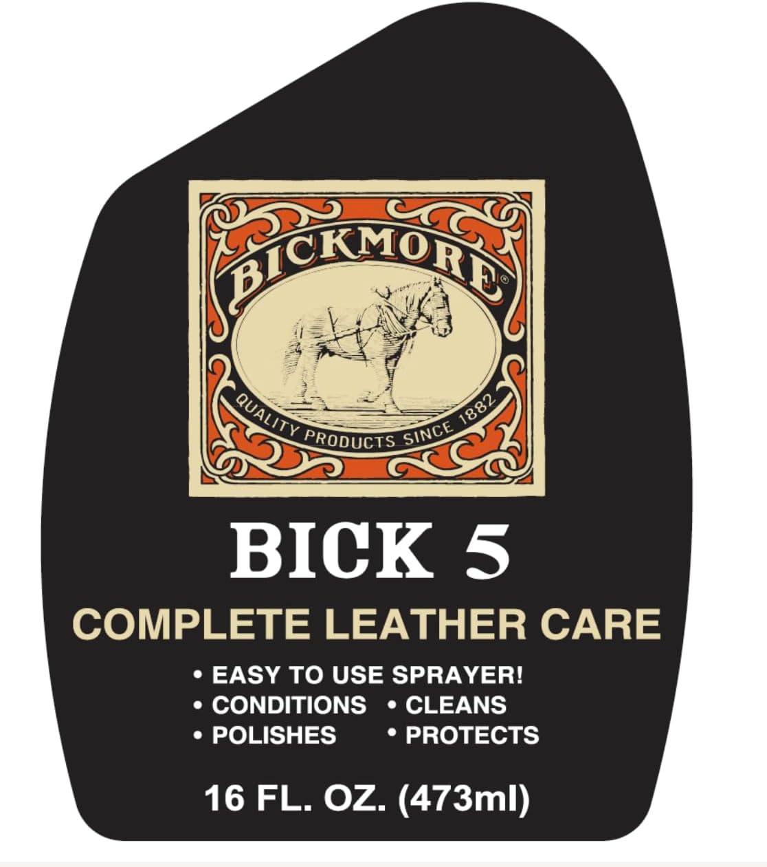 Bick 5 Leather Cleaner Conditioner Spray 16 fl oz, For All Leather Goods, USA Made | One-step clean and condition for all leather goods. Made in USA.