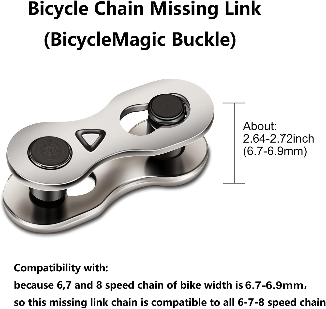 10 Pairs 20pcs Bicycle Missing Link for 6-7-8 Speed Chain, QKURT Professional Reusable Bicycle Chain Link Connector, Steel Bike Chain Link