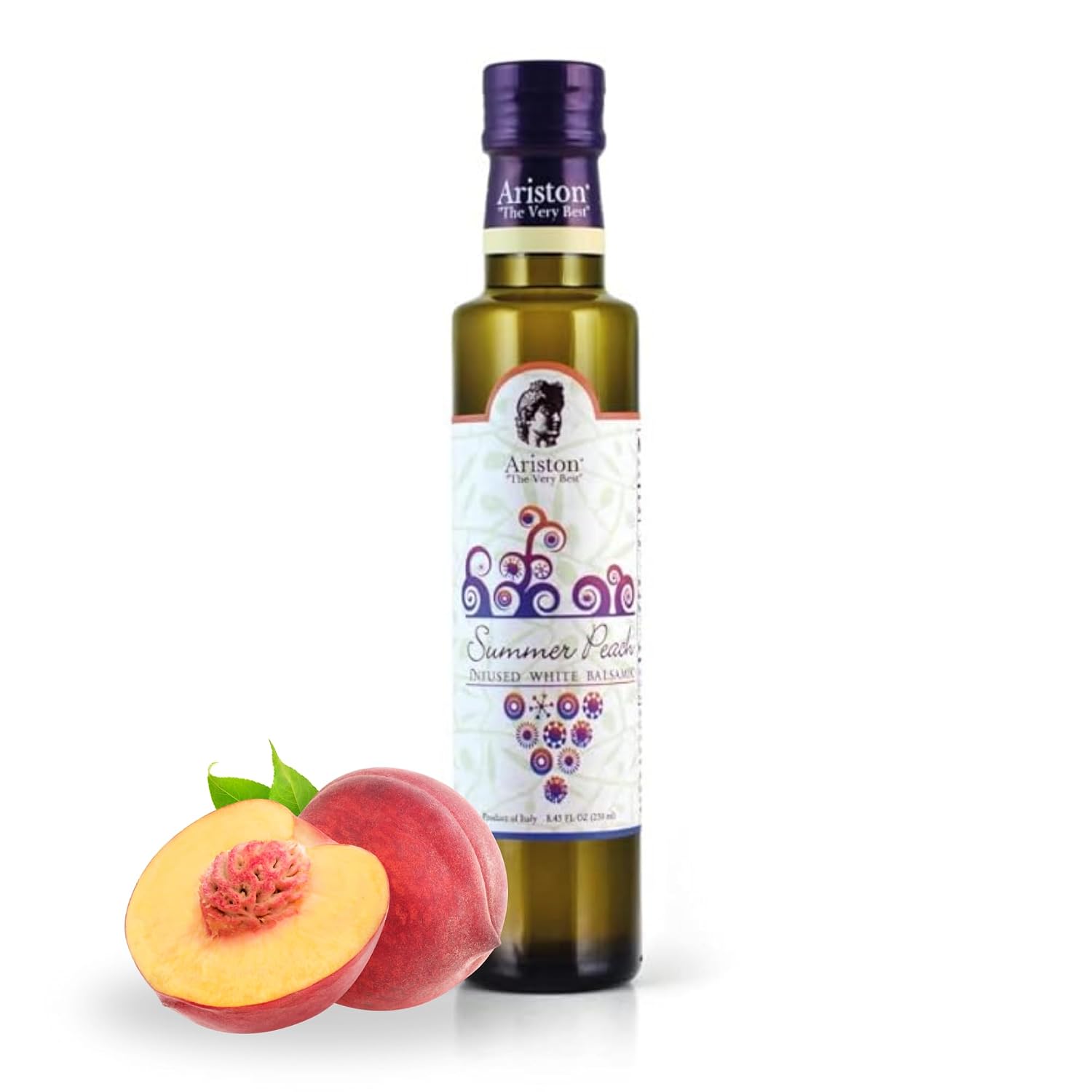 Ariston Aged Balsamic Vinegar of Modena, Traditional Flavored, 16.9 Fl Oz | Organic Gourmet Italian Vinegar, Oak Barrel Aged, Perfect for Salads, Pasta & Finishing Dishes, No Added Sugar, Vegan