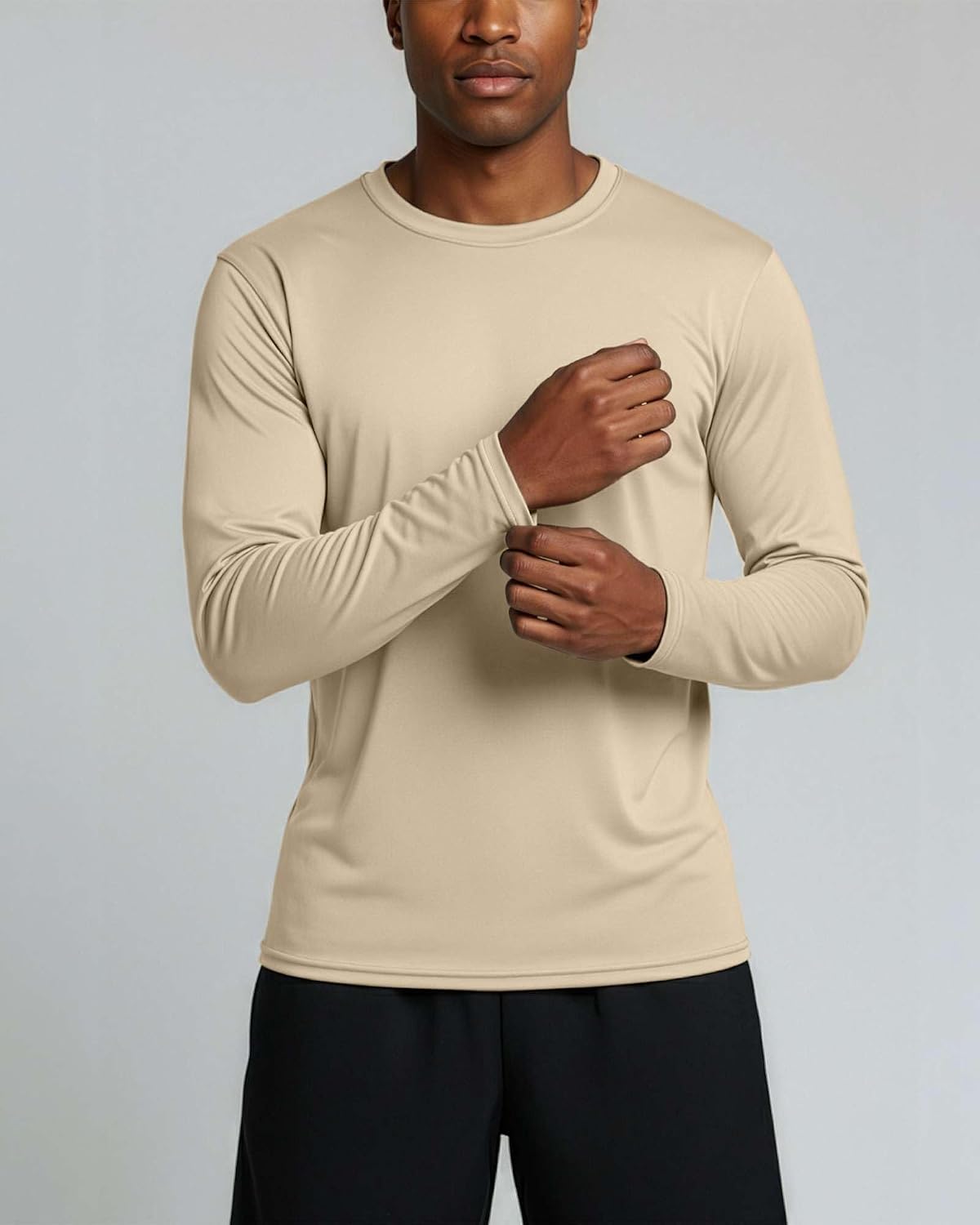 4 Pack Men's Dry Fit Long Sleeve Workout Shirts Gym Athletic Tee Fishing