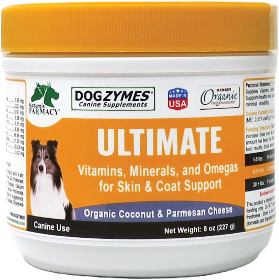 Dogzymes Ultimate Skin and Coat with Algal Oil and Organic Coconut (1 Pound)