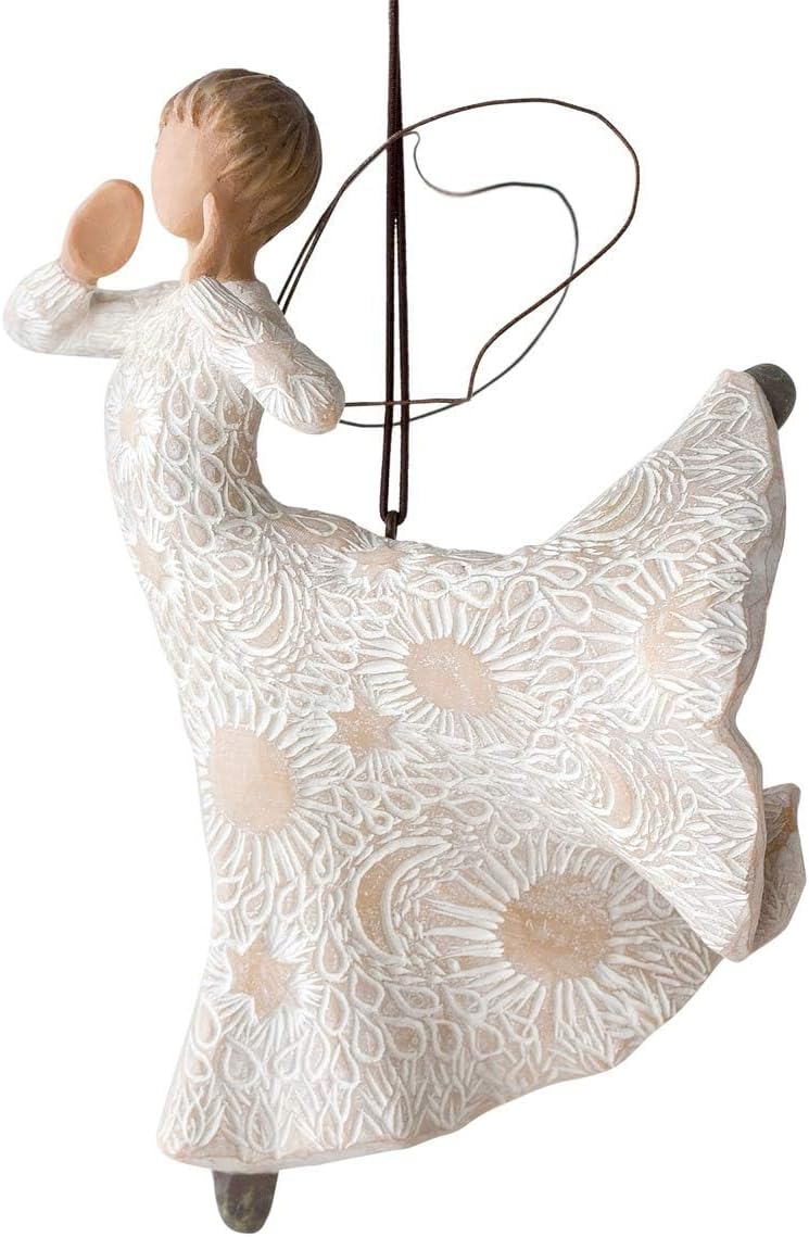 Willow Tree Lots of Love Ornament, Sculpted Hand-Painted Figure | Celebrating Friendship and Sentiment, Cast from a Susan Lordi Original Carving, Cast Resin Keepsake, Ready to Hang