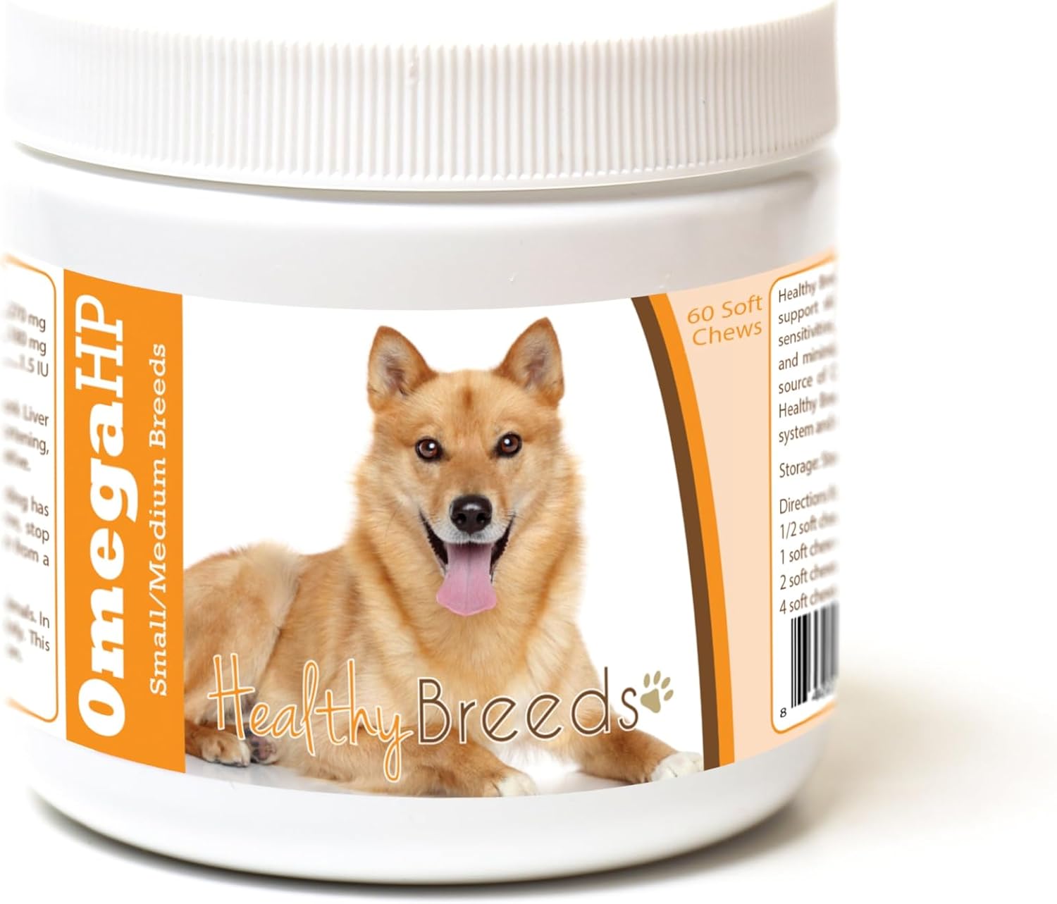 Healthy Breeds Siberian Husky Omega HP Fatty Acid Skin and Coat Support Soft Chews 60 Count