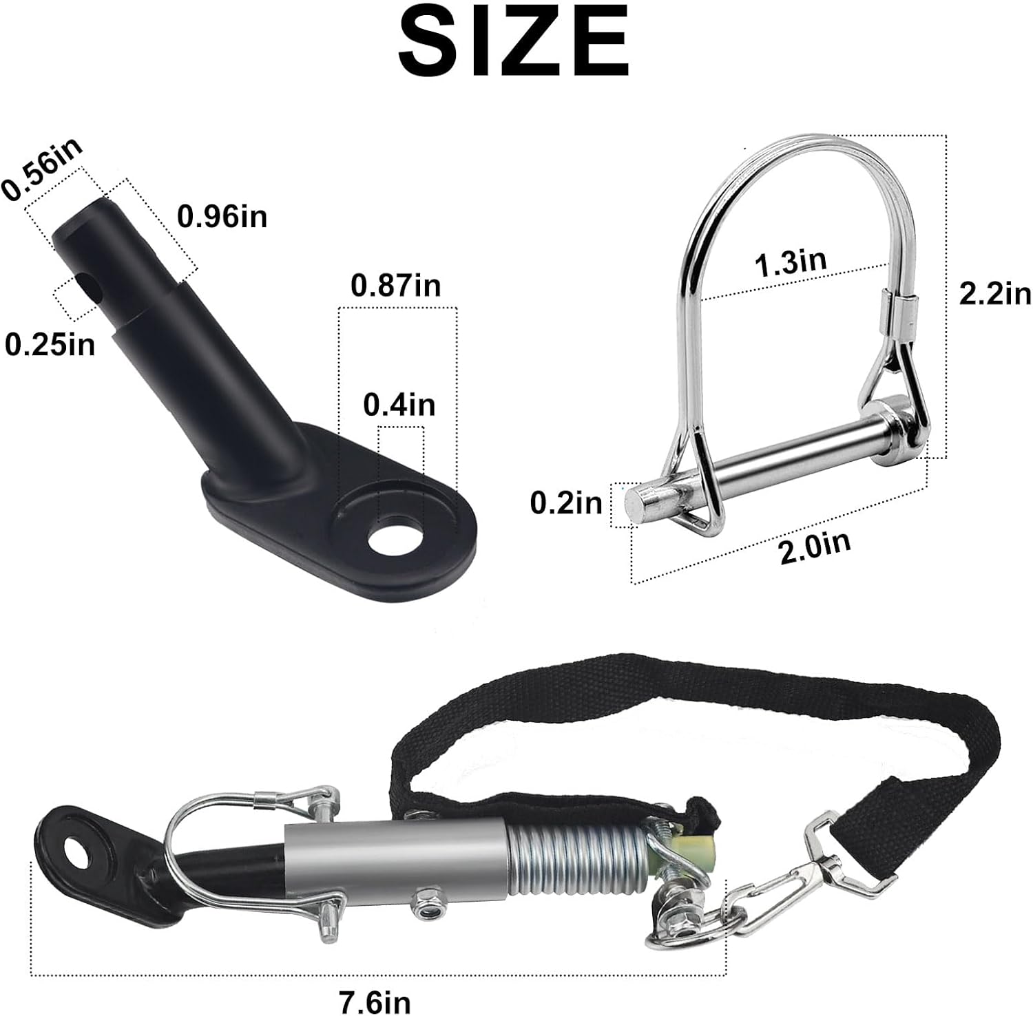 Bike Trailer Coupler Trailer Hitch Connector Axle Hitch Universal Fit for Child Pet Cargo Bike Trailers,Black Adapter Accessories by Sikawai
