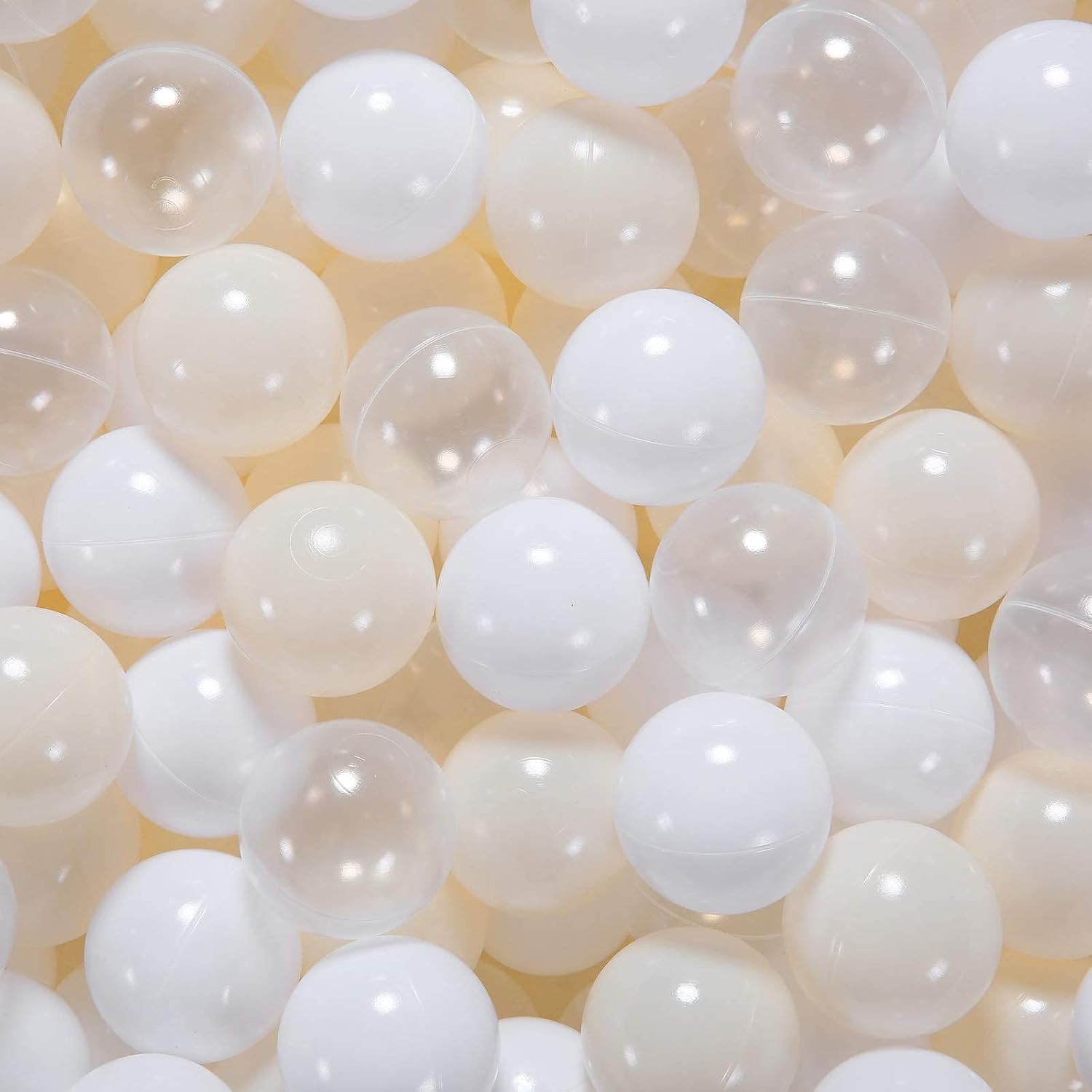 GOGOSO Ball Pit Balls 100 PCS for Toddles, Kids Plastic Balls for Ball Pit, Pool, Pink Party Accessories, Birthday Decoration