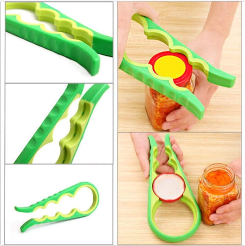 2 pcs Multi-Purpose Colourful Adjustable Rubber Strap Wrench Grip/Tighten Bottle Jar Can Opener for Small Hands
