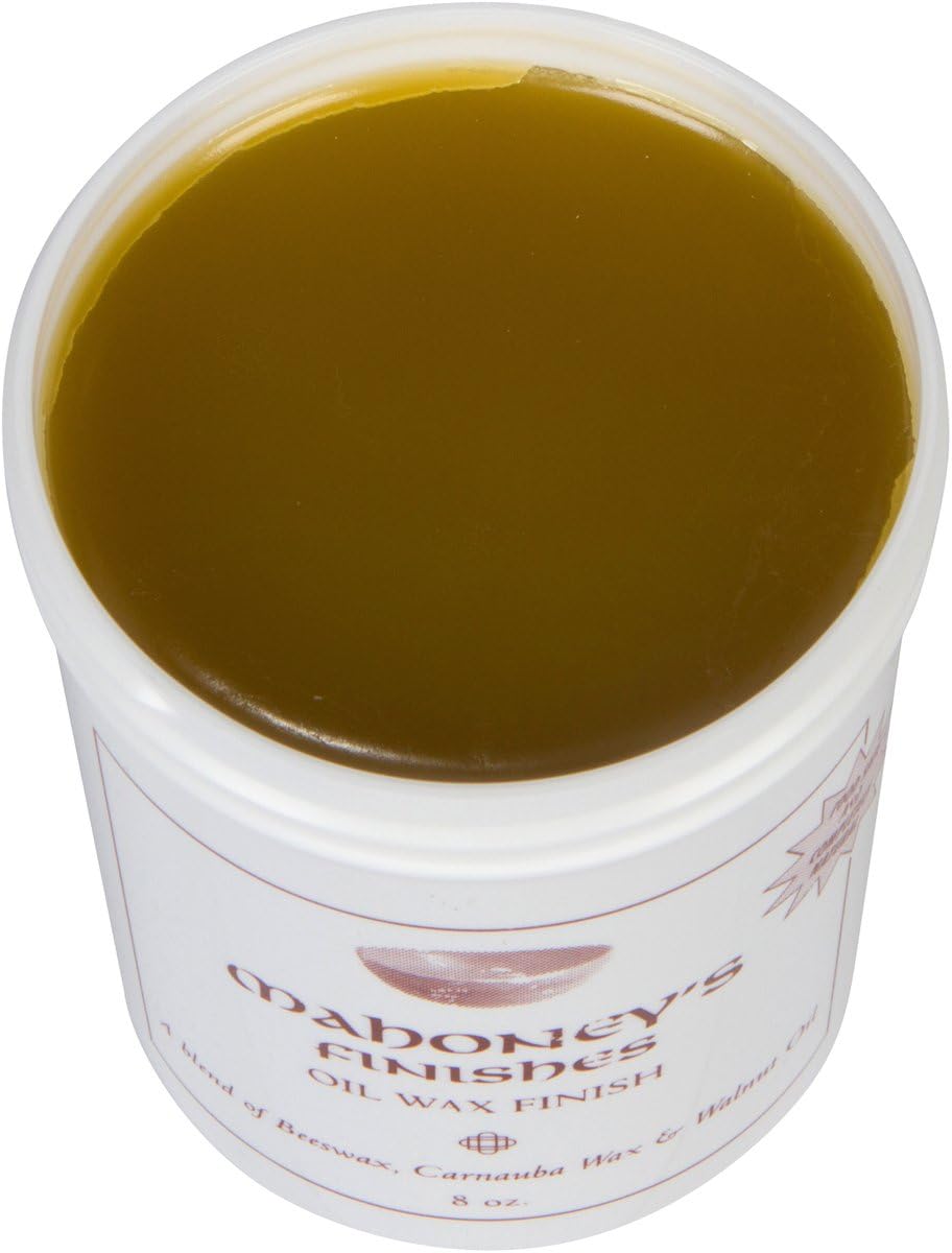 Mahoney's Finishes Walnut Oil Wax: Food Safe Wood Finish For Salad Bowls, Cutting Boards or Furniture Fast Drying Utility Wood Protectant