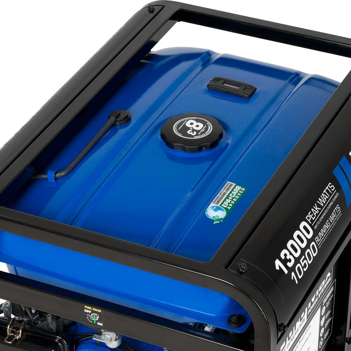 DuroMax XP12000EH 12,000-Watt Dual Fuel Portable Generator – Gas & Propane, Electric Start, Whole Home Backup Power, Transfer Switch Ready, RV & Emergency Ready