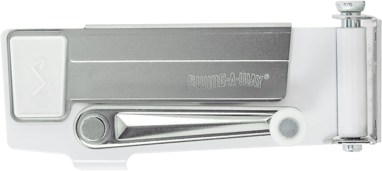 Swing-A-Way Wall Mount Can Opener with Magnet, 1-Pack, White -