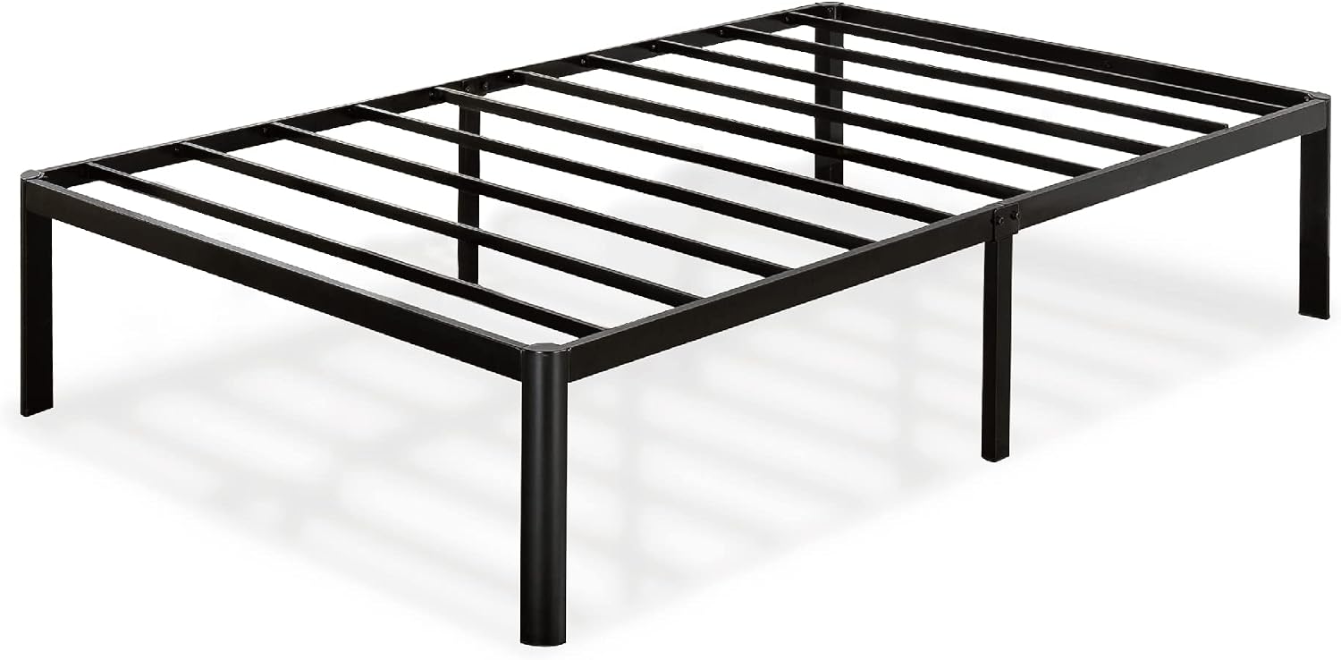 ZINUS Van 16 Inch Metal Platform Bed Frame / Steel Slat Support / No Box Spring Needed / Easy Assembly, Full