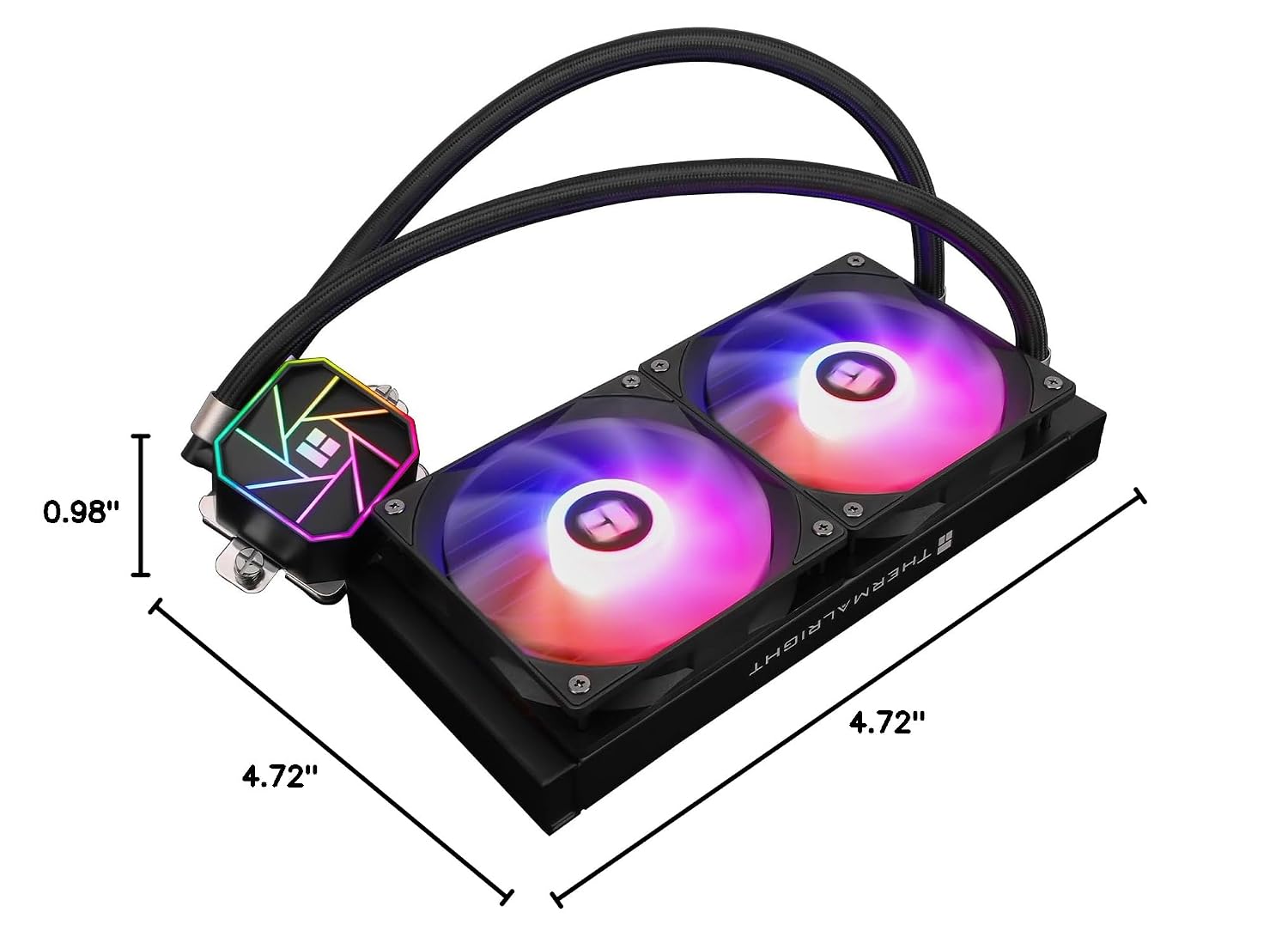 Thermalright Aqua Elite 360 ARGB Liquid CPU Cooler, 360 AIO Cooling Row Size, 3 x 120mm PWM Fans, Computer CPU Cooler,for AMD:AM4/AM5, Intel LGA1851/1150/1151/1200/1700