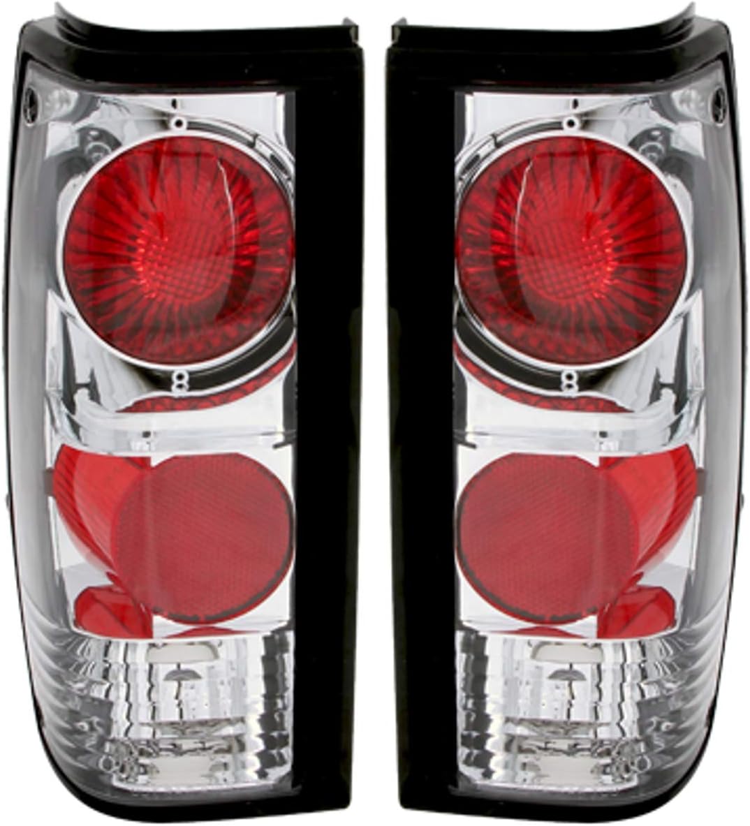 Anzo USA 211029 Chevrolet S10 Chrome Tail Light Assembly - (Sold in Pairs)