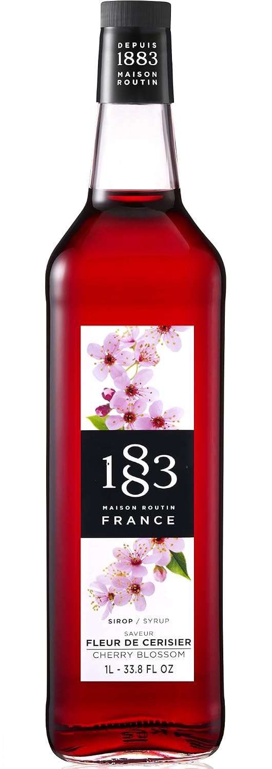 1883 Maple Syrup for Drinks, Made in France, 1 Liter Glass Bottle