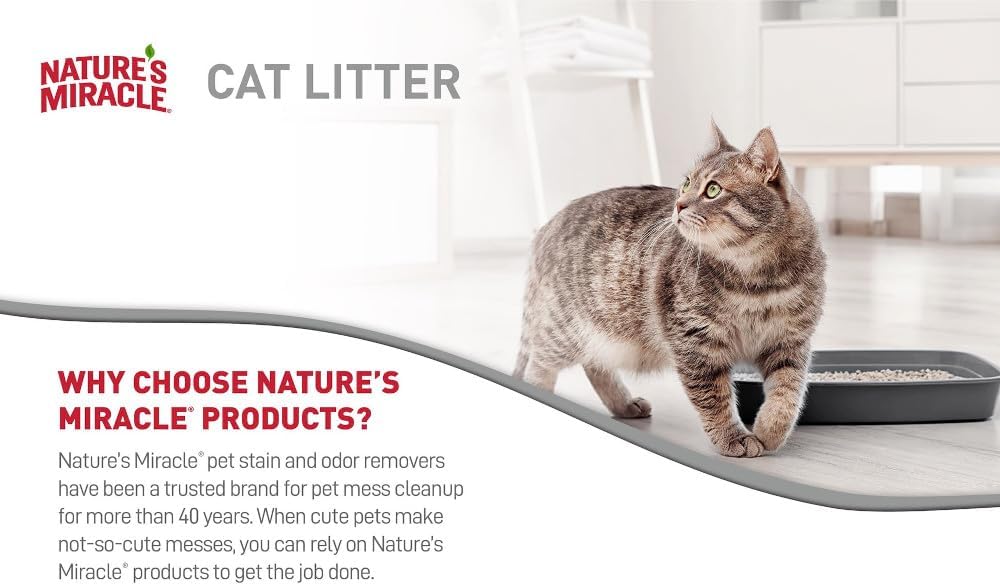 Nature's Miracle Premium Clumping Corn Cob Litter, Tough Odor Bio-Enzymatic Formula, Dust Free
