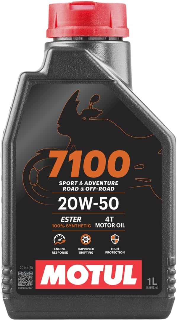 Motul 7100 4T 10W-30 Full Synthetic Motorcycle Oil - Ester Core Technology - API SP JASO MA2 Wet Clutch and DCT Safe - Engine Protection for Honda, Hero, TVS - 4 L