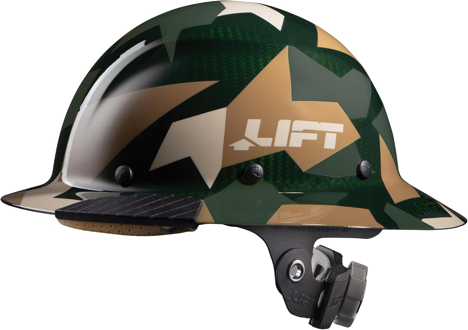 LIFT SAFETY Dax Carbon Fiber Full Brim Hard Hat | Safety/Construction Helmet w/ 6 Point Suspension for Comfort & Impact Protection