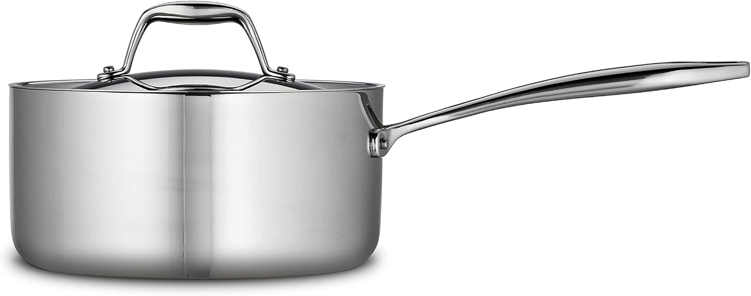 Tramontina Signature Tri-Ply Clad Stainless Steel 12-Inch Large Frying Pan | Induction-Ready Skillet, Dishwasher-Safe, NSF-Certified