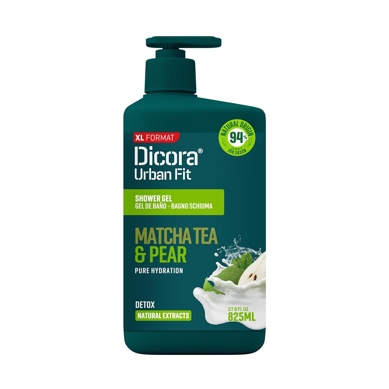 Dicora Urban Fit Shower Gel - Women and Mens Body Wash for All-Day Hydration - Prevents Premature Aging with Vitamin C - Citrus and Peach - 25.4 oz