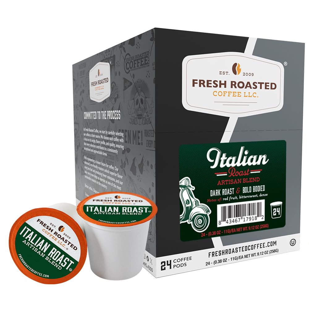 Fresh Roasted Coffee, Organic Colombian K-Cup Pods for Keurig Brewers, Medium Roast, USDA Organic, Kosher, 24 Count (Pack of 3)
