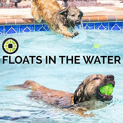 Hyper Pet DuraSqueak Dog Ball Toy, Interactive Dog Toys that Float and Squeaks for Playing, Fetching and Retrieving-Great Alternative to Traditional Tennis Balls Green 2.5 Inch | Bold sound effects reward play, a fresh alternative to traditional tennis o…