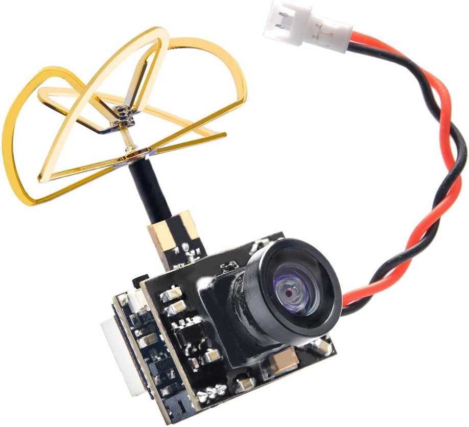 AKK A2 5.8Ghz 200mW FPV Transmitter Raceband 600TVL 1/4 Cmos Mini FPV Micro AIO Camera with Clover Antenna for FPV Drone