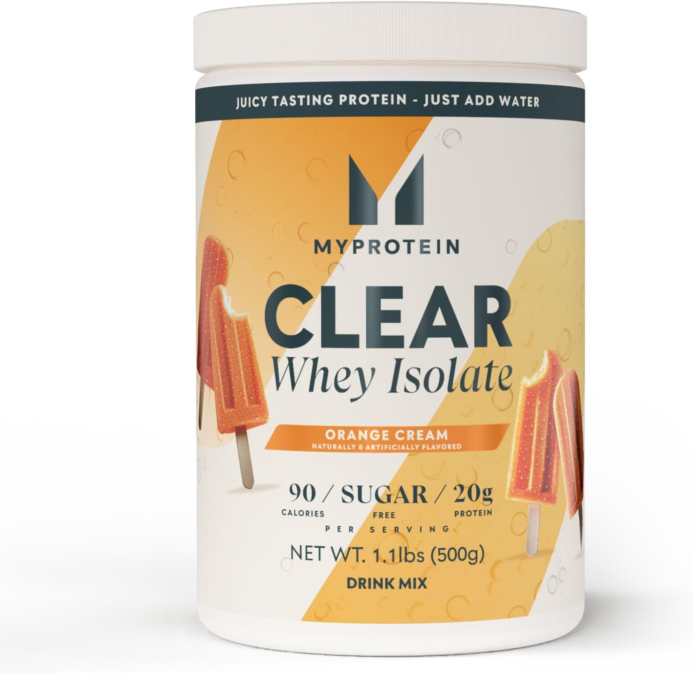 Myprotein Clear Whey Isolate Protein Powder, 35 Servings, (1.9lbs) Strawberry, 20g Protein per Serving, Naturally Flavored Drink Mix