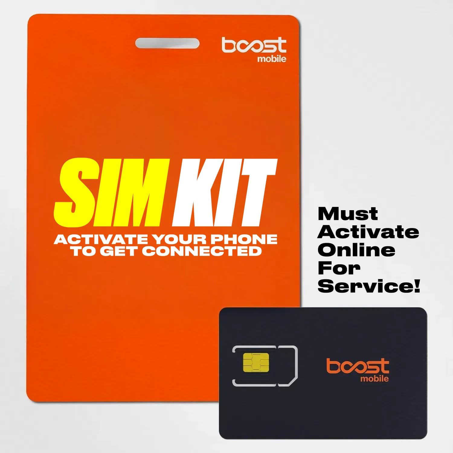 Boost Mobile Pick-a-Plan SIM Kit: Pick Your Plan at Activation | 3-in-1 Universal SIM | 5G/4G LTE Prepaid Wireless | Plans from $25–$60/mo | Works