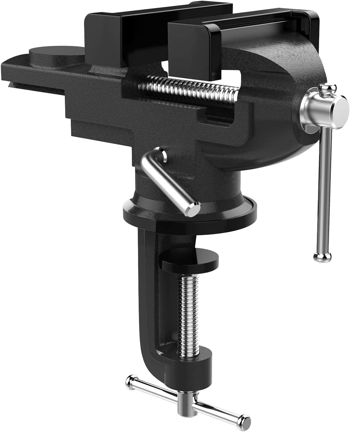 Nuovoware Table Vise 3 Inch, Universal Vise Bench Clamp, Blue