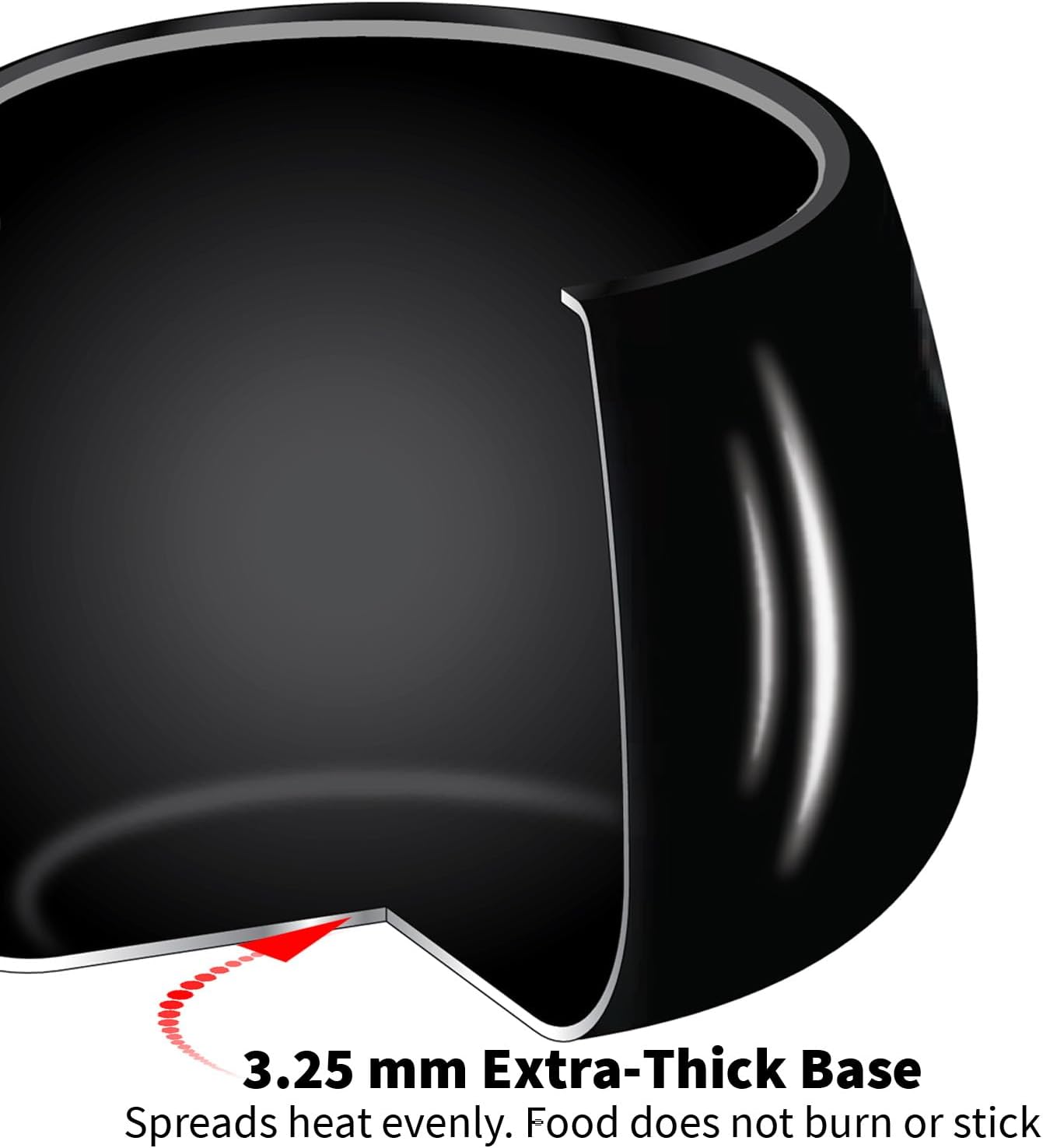 Hawkins 3.5 Litre Contura Black Pressure Cooker, Hard Anodised Inner Lid Cooker, Handi Cooker, Black (CB35)