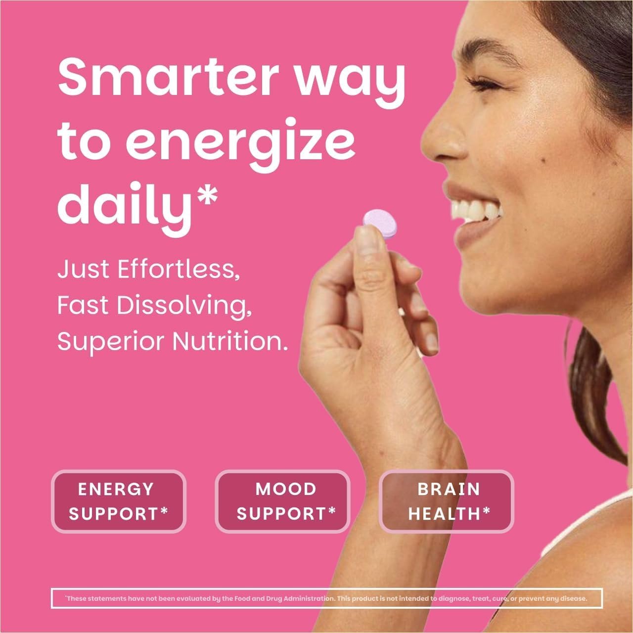 EZ Melts Dissolvable B12 Methylcobalamin 2,500 mcg - Vitamin B12 for Energy & Immune Support - Non-GMO, Vegan & Gluten-Free - Red Cherry - 90 Sublingual Tablets (90 Servings)