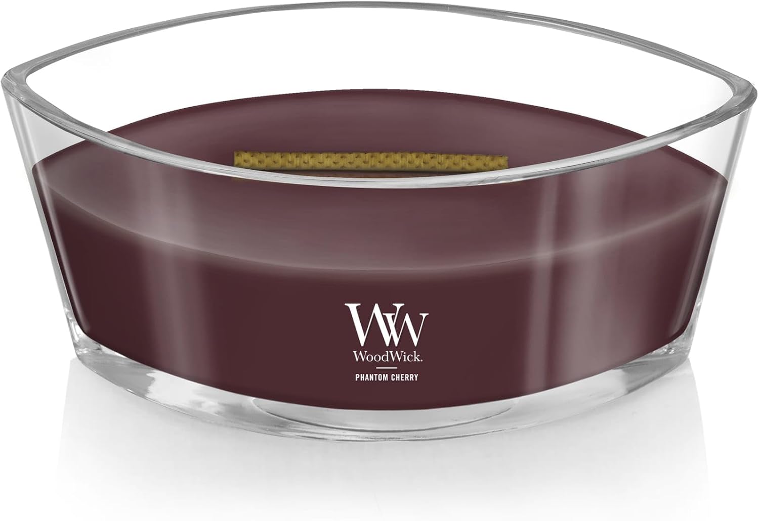 WoodWick Lavender Spa Gifts for Women and Men, 9.7 oz Medium Hourglass Candle with Crackling Wick