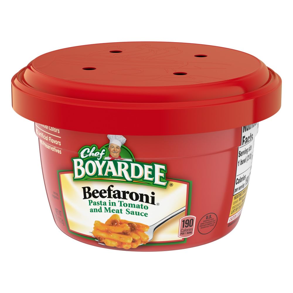 Case of Chef Boyardee Microwave Beefaroni (12 Total)